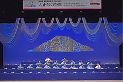 琴伝流鹿児島指導者会の舞台