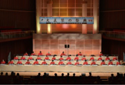 琴伝流の大正琴アンサンブルでフィナーレ